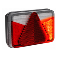 Lanterna traseira ASPÖCK MULTILED V, baioneta 8PIN, 6 funções, esquerda