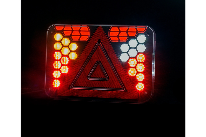 Luzes traseiras HORPOL LZD 3215+3216, cabo de 2m, 7 funções, esquerda + direita