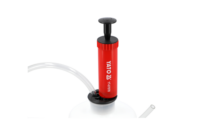 Extrator manual de óleo e combustível YATO YT-06985 com capacidade de 1,6L