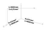Conjunto de luzes: Luzes traseiras ASPÖCK MULTIPOINT V + Luzes de marcação laterais ASPÖCK FLEXIPOINT I + Chicote ASPÖCK de 4,5 m e 7 pinos