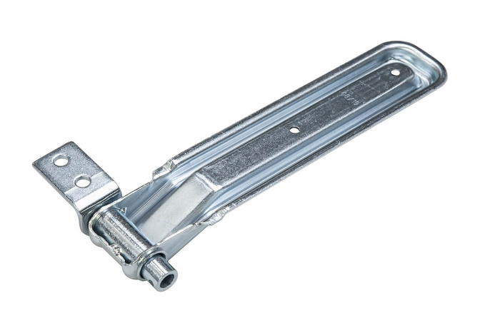 Dobradiça lateral com suporte UNITRAILER BSCH 10-270+BSCHG 10-A, conjunto completo para montagem lateral em reboque.