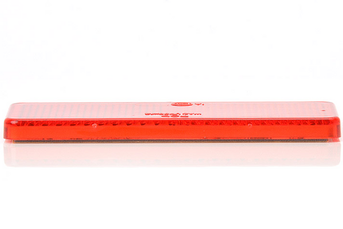Dispositivo refletivo 96 x 42 mm traseiro com fita adesiva
