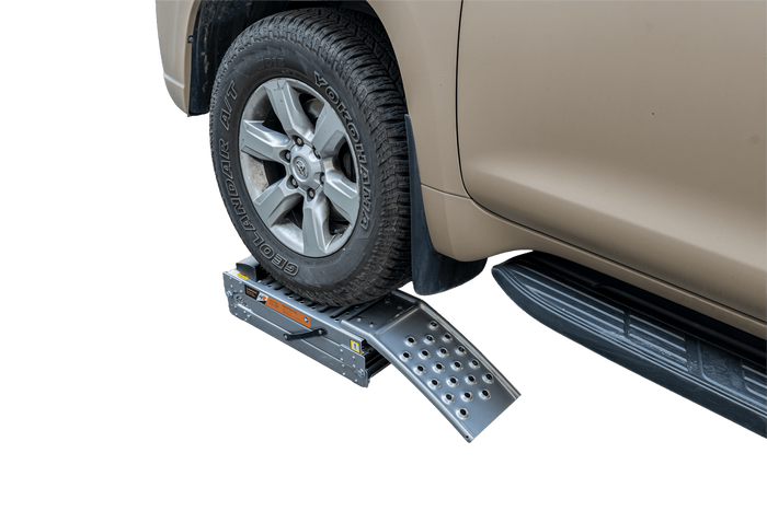 UNITRAILER ALR005 rampas dobráveis de aço para reboques, 200 cm, 500 kg, conjunto de 2