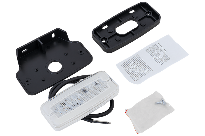 Lâmpada de sinalização universal LED branca HORPOL LD 2764 com suporte.