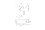 Suporte fixo com braçadeira WINTERHOFF RSR48-700+KLE48 150kg 48mm 700mm