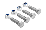 Conjunto de 4 parafusos sextavados M8x30 e 4 porcas autotravantes M8 MARCOPOL classe de parafuso 5.8 DIN933