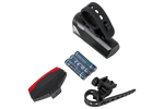 Conjunto de luzes de bicicleta PROFEX 92618 Super Vision (dianteira e traseira) alimentadas por bateria
