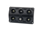 Lâmpada LED HORPOL LWD2157/CZ de 900lm preta para interior de carro com interruptor e diodo vermelho.
