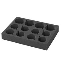 Suporte para copos e taças ProPlus 761472PM para autocaravanas, espuma macia, capacidade para 12 copos.