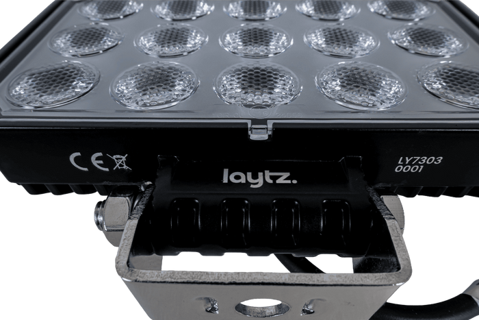 Refletor retangular para lâmpada de trabalho LED LAYTZ LY7303 com 60 LEDs e 6000 lm