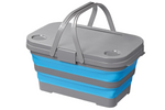 Cesta de piquenique com tampa ProPlus 370315, cesta dobrável com função de mesa, 20L