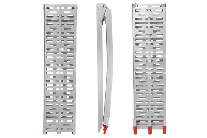 Rampas dobráveis ProPlus 390096 em alumínio para reboques, 220 cm, 680 kg, conjunto de 2