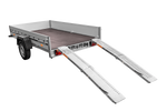 UNITRAILER ALR004B rampas dobráveis de aço para reboques, 190 cm, 400 kg, conjunto de 2