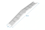 ProPlus 390094 rampas dobráveis de aço para reboques, 203 cm, 680 kg, conjunto de 2